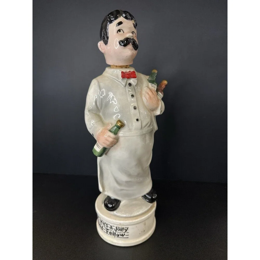 Vintage Made in Japan Bartender Music Decanter – “For He’s a‎ Jolly Good Fellow”